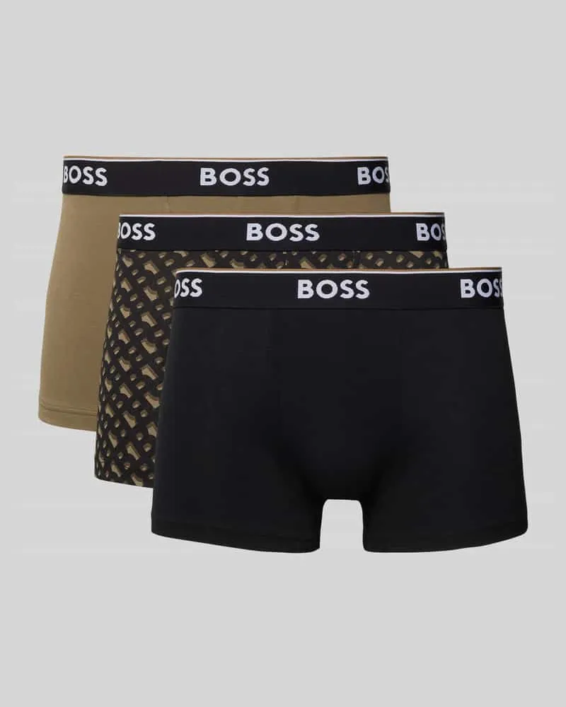 HUGO BOSS Trunks aus Baumwoll-Mix im 3er-Pack Camel