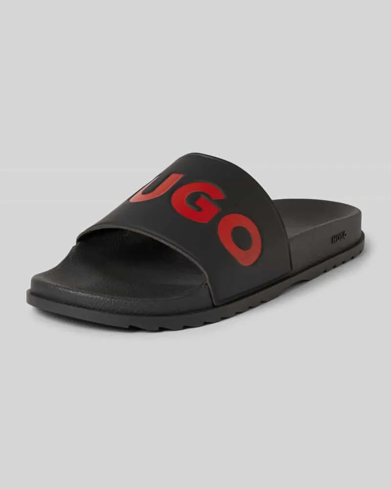 HUGO BOSS Slides mit Label-Print Modell 'Match_it 
