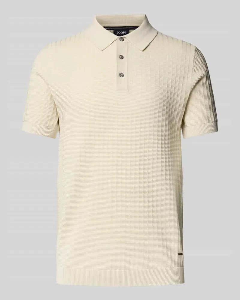 JOOP! Regular Fit Poloshirt mit Strukturmuster Modell 'Mauron 