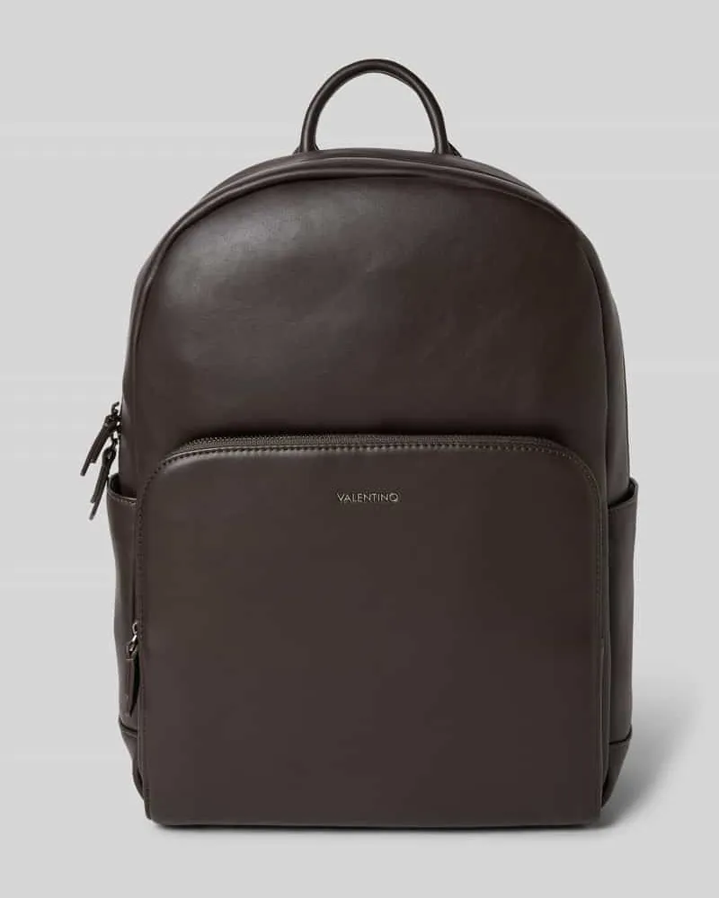 Valentino Bags Rucksack mit Label-Detail Modell 'Horizon Dunkelbraun