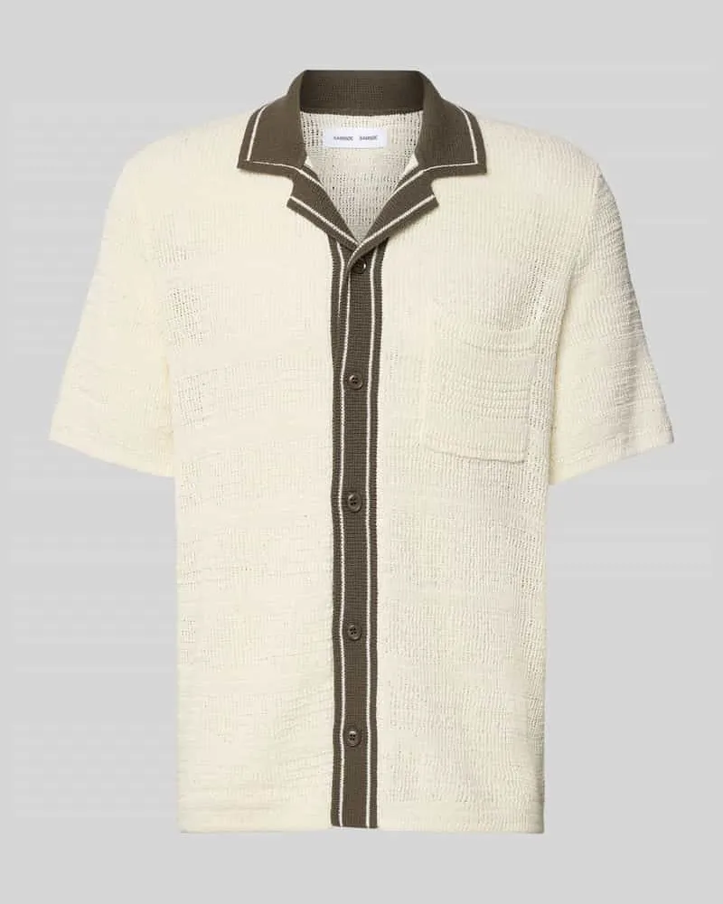 Samsøe & Samsøe Modern Fit Freizeithemd mit Brusttasche Modell 'SAPERCY Beige