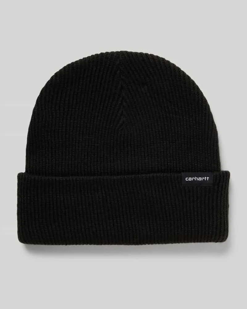 Carhartt WIP Beanie mit Label-Detail Black