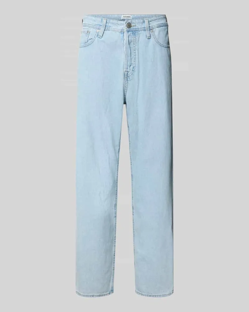 Jack & Jones Baggy Fit Jeans im 5-Pocket-Design Modell 'ALEX Hellblau