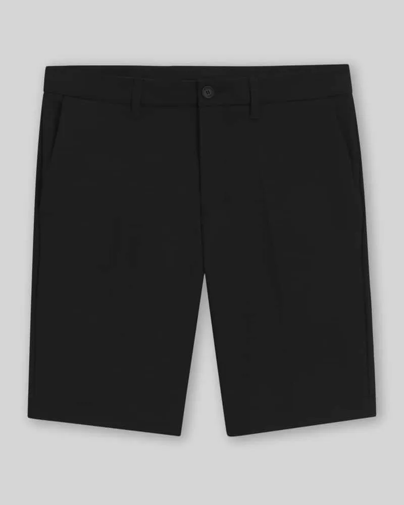 HUGO BOSS Slim Fit Chinoshorts mit Bügelfalten Black