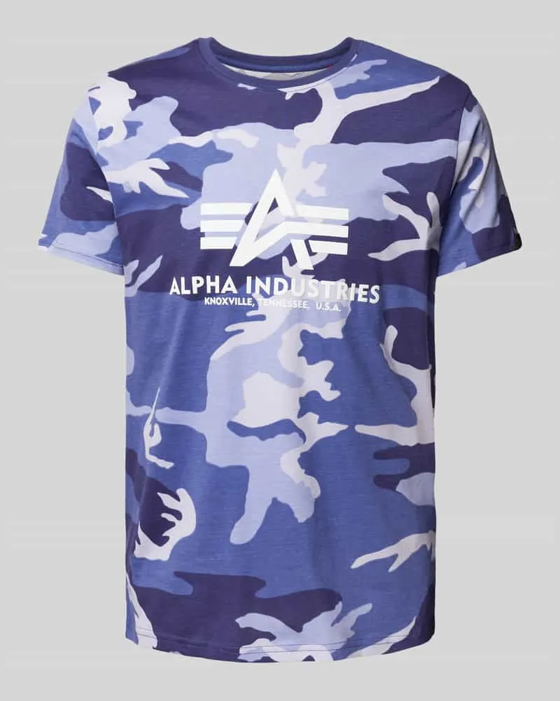 Alpha Industries T-Shirt mit Label-Print 