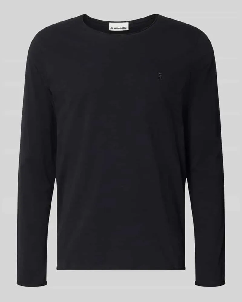 Armedangels Regular Fit Langarmshirt aus reiner Bio-Baumwolle Modell 'JAAMES Black