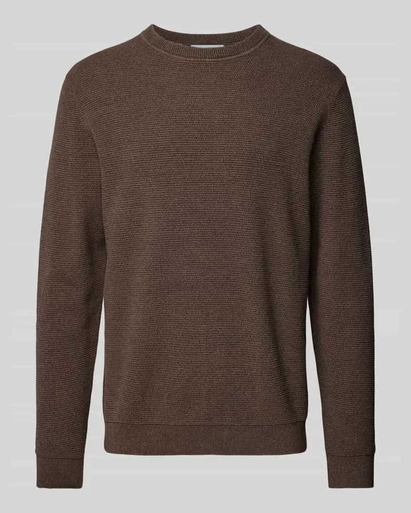 Selected Homme Strickpullover mit gerippten Abschlüssen Modell 'ROSS 