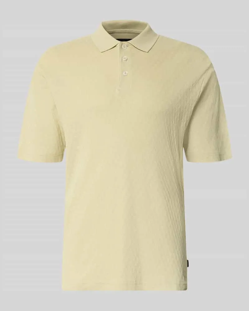 Jack & Jones Regular Fit Poloshirt mit Knopfleiste Lind