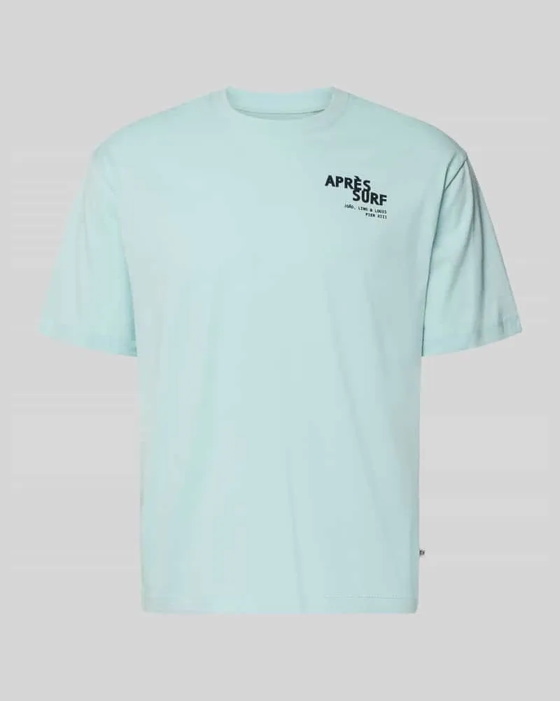 S.Oliver Regular Fit T-Shirt aus reiner Baumwolle Tuerkis