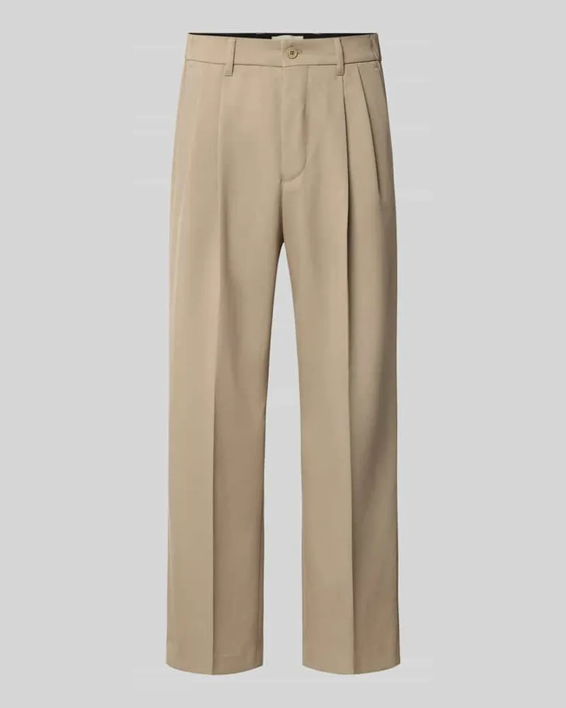 Drykorn Wide Fit Hose mit Bügelfalten Modell 'LEEK Beige