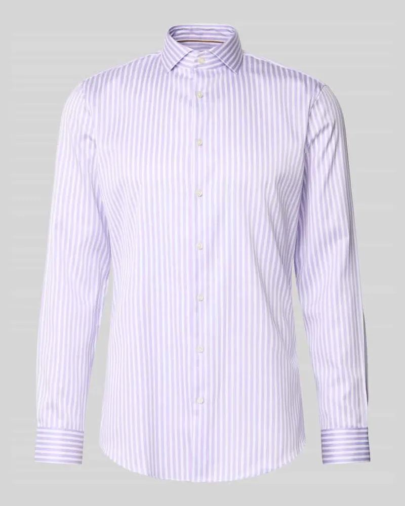 JAKE*S Slim Fit Business-Hemd mit Haifischkragen 
