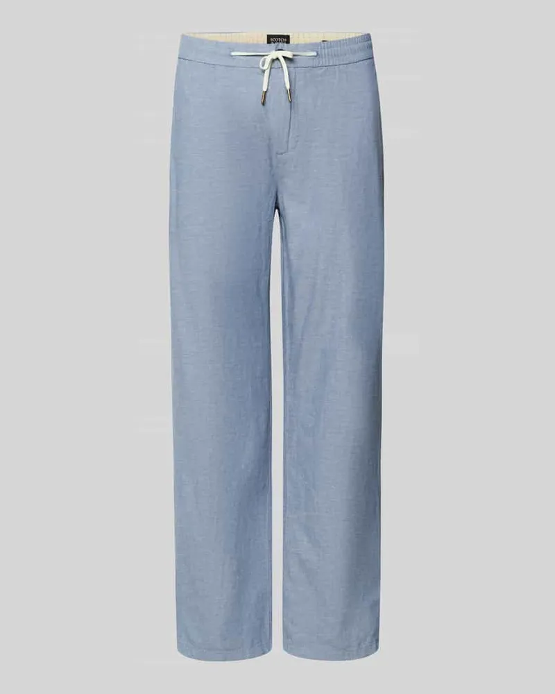 Scotch&Soda Jogpants aus Baumwoll-Leinen-Mix Modell 'WARREN Hellblau