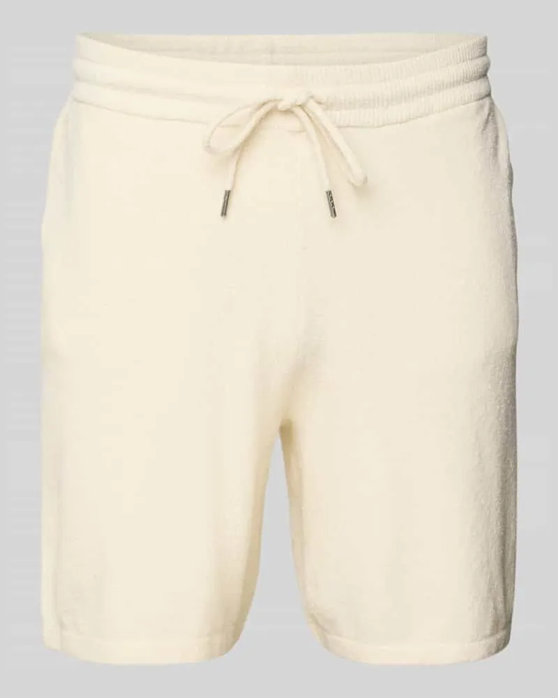Only & Sons Regular Fit Sweatshorts mit Strukturmuster Modell 'FRANKIE 