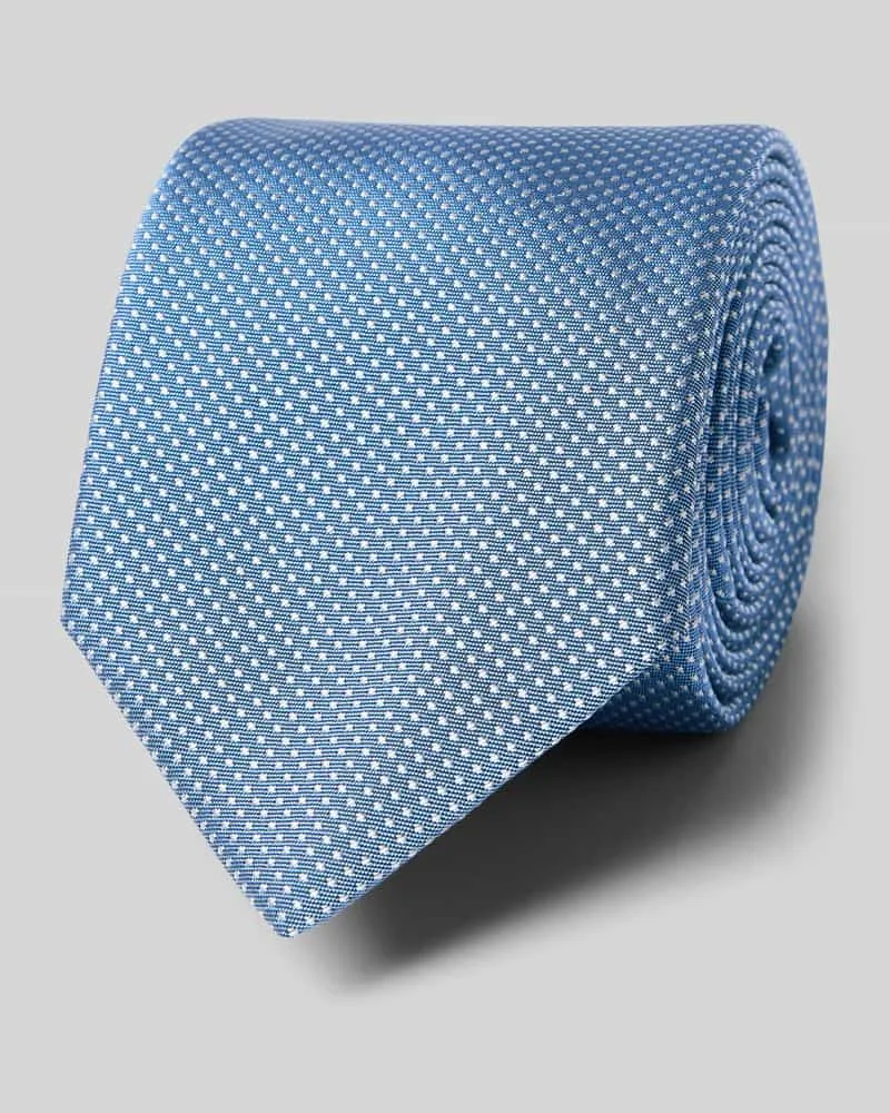 HUGO BOSS Krawatte aus Seiden-Mix Bleu