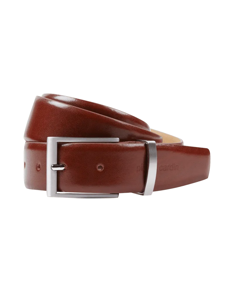 Pierre Cardin Ledergürtel mit Metallschlaufe 