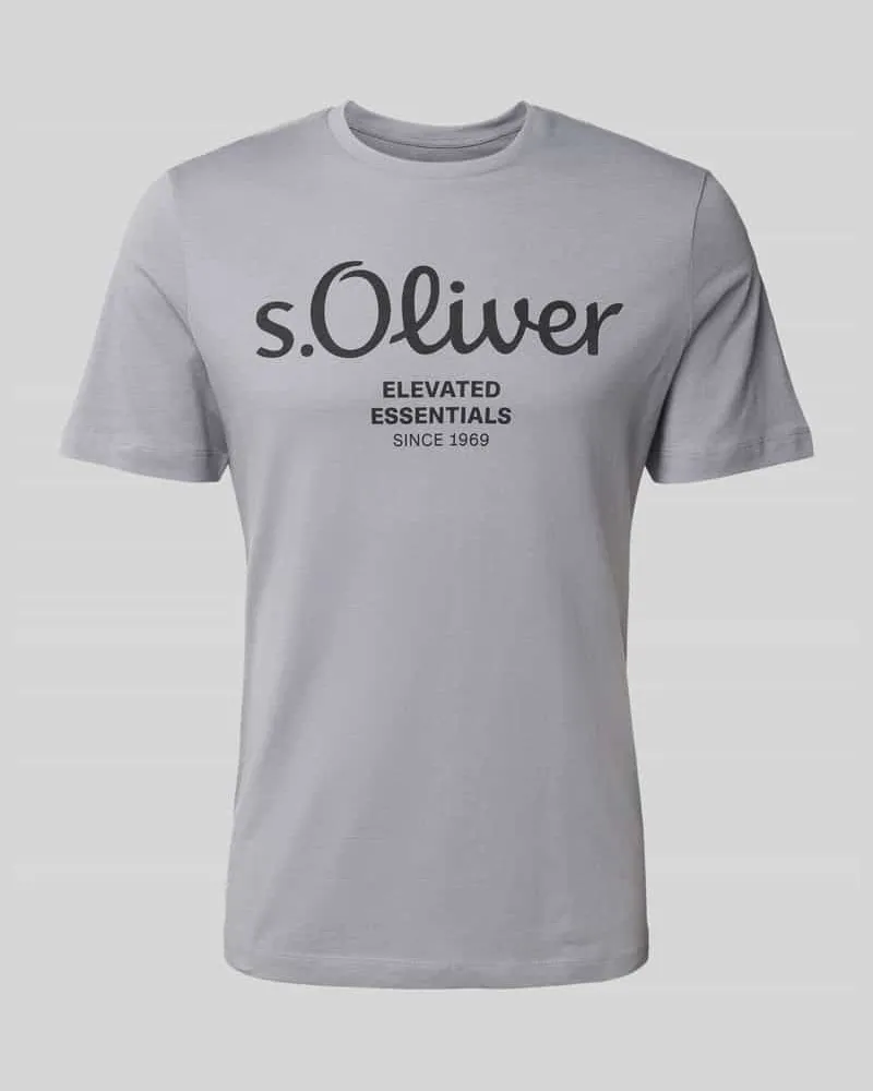 S.Oliver T-Shirt mit Label-Print 