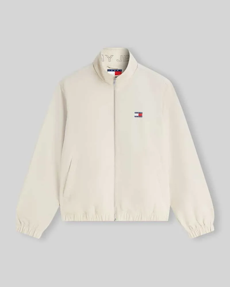 Tommy Hilfiger Relaxed Fit Blouson mit Logo-Print Beige