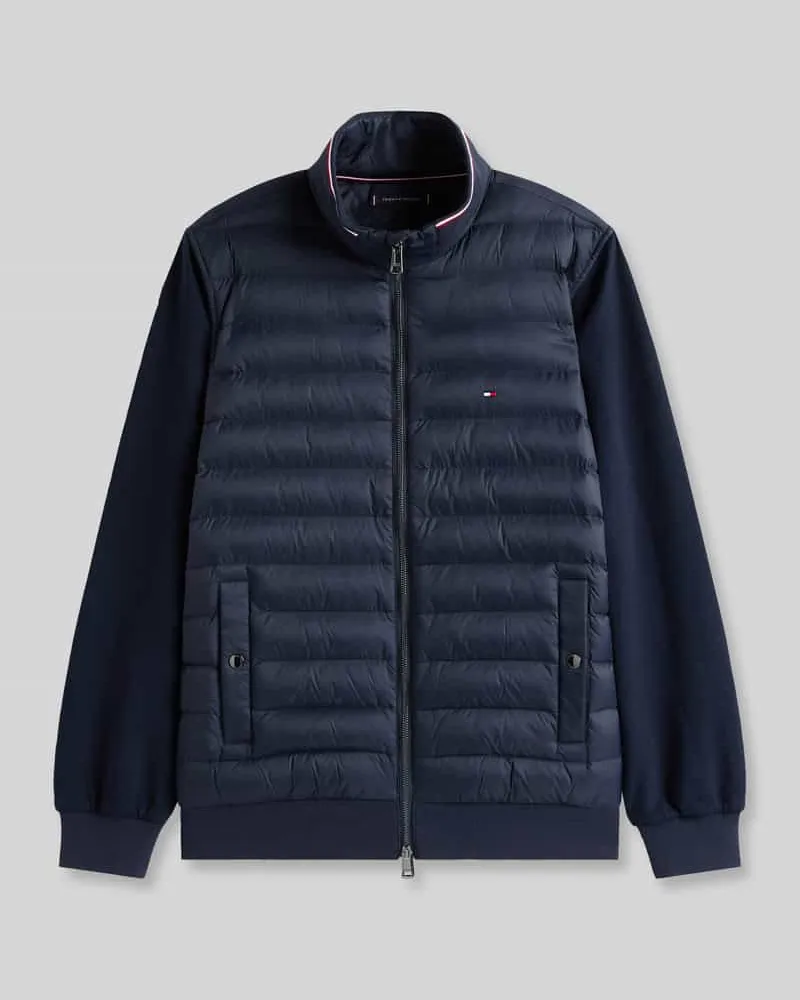 Tommy Hilfiger Regular Fit Steppjacke aus Baumwoll-Mix Marine