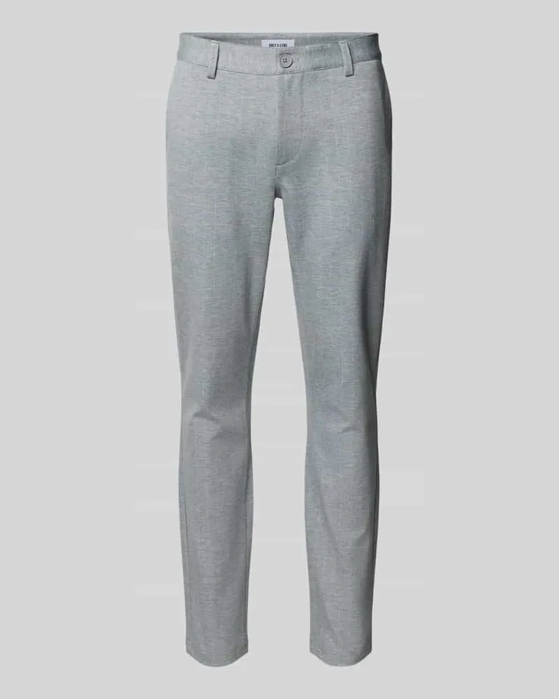 Only & Sons Slim Fit Stoffhose mit Gürtelschlaufen Modell 'MARK 