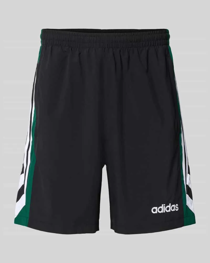 adidas Shorts mit Label-Stitching Modell '90s FTBL Black