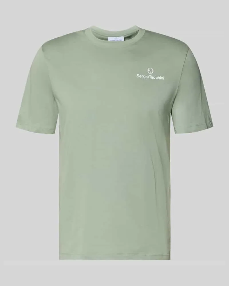 Sergio Tacchini Regular Fit T-Shirt mit Logo-Print Mint