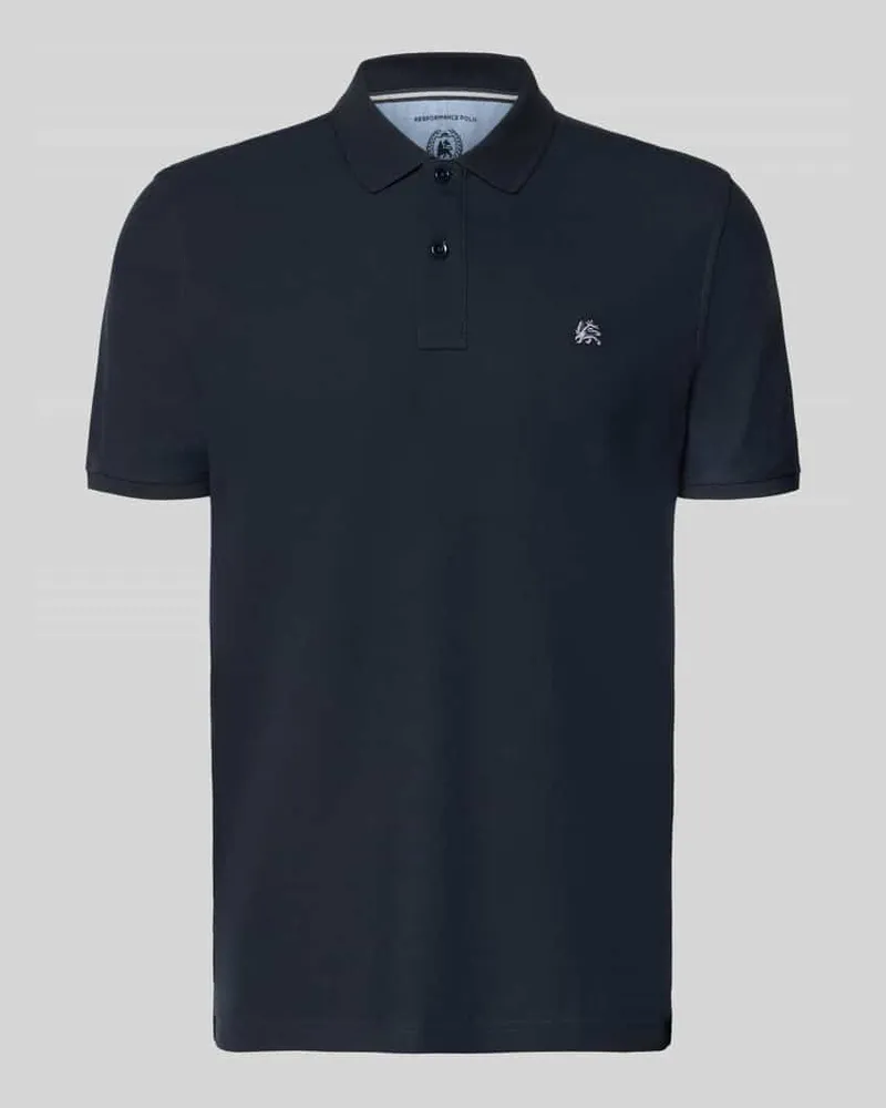 Lerros Regular Fit Poloshirt mit Logo-Stitching Modell 'Performance Marine