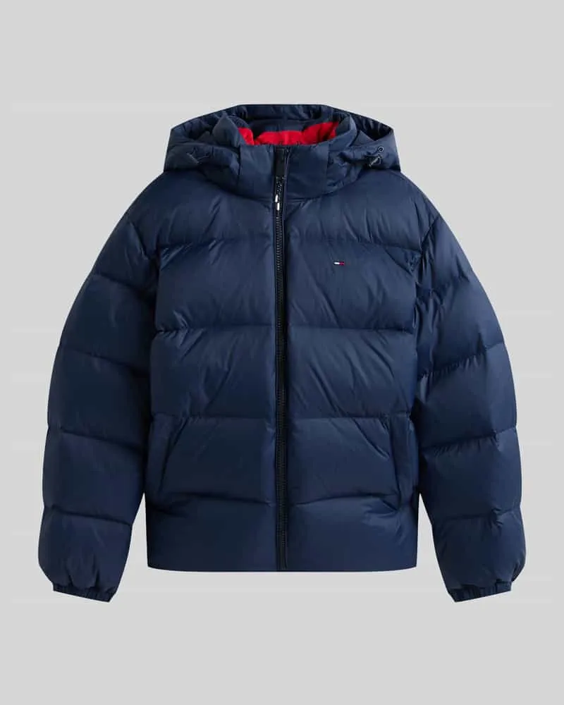 Tommy Hilfiger Relaxed Fit Daunenjacke mit Kapuze Dunkelblau