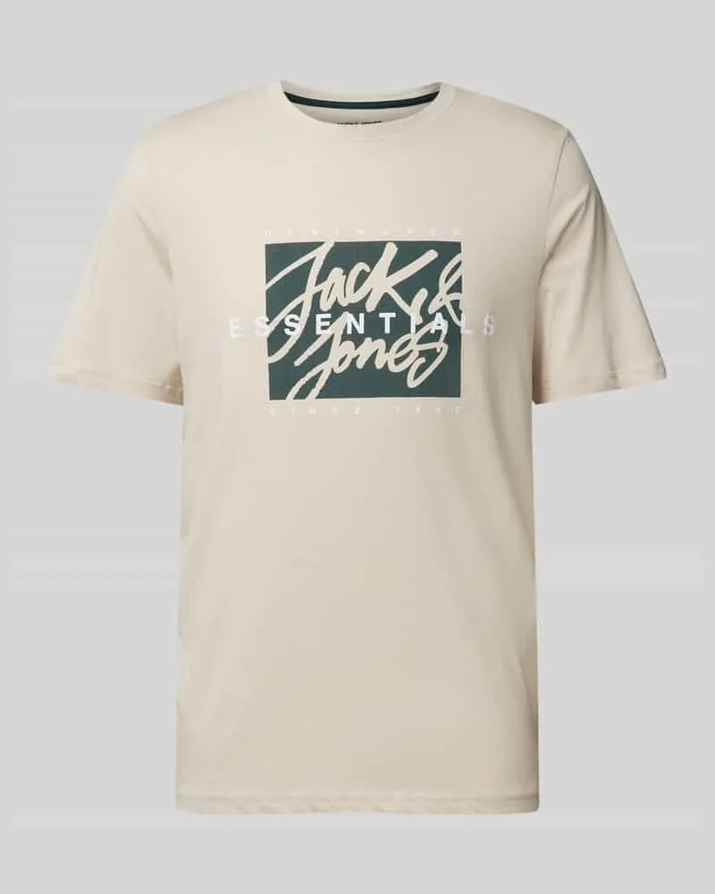 Jack & Jones T-Shirt aus reiner Baumwolle Modell 'COLTON Offwhite