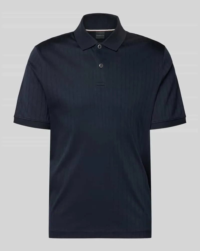 Bugatti Regular Fit Poloshirt mit Knopfleiste Marine