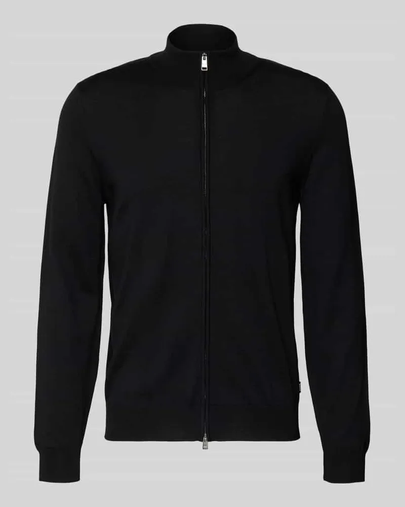 HUGO BOSS Cardigan mit Label-Detail Modell 'Balonso Black