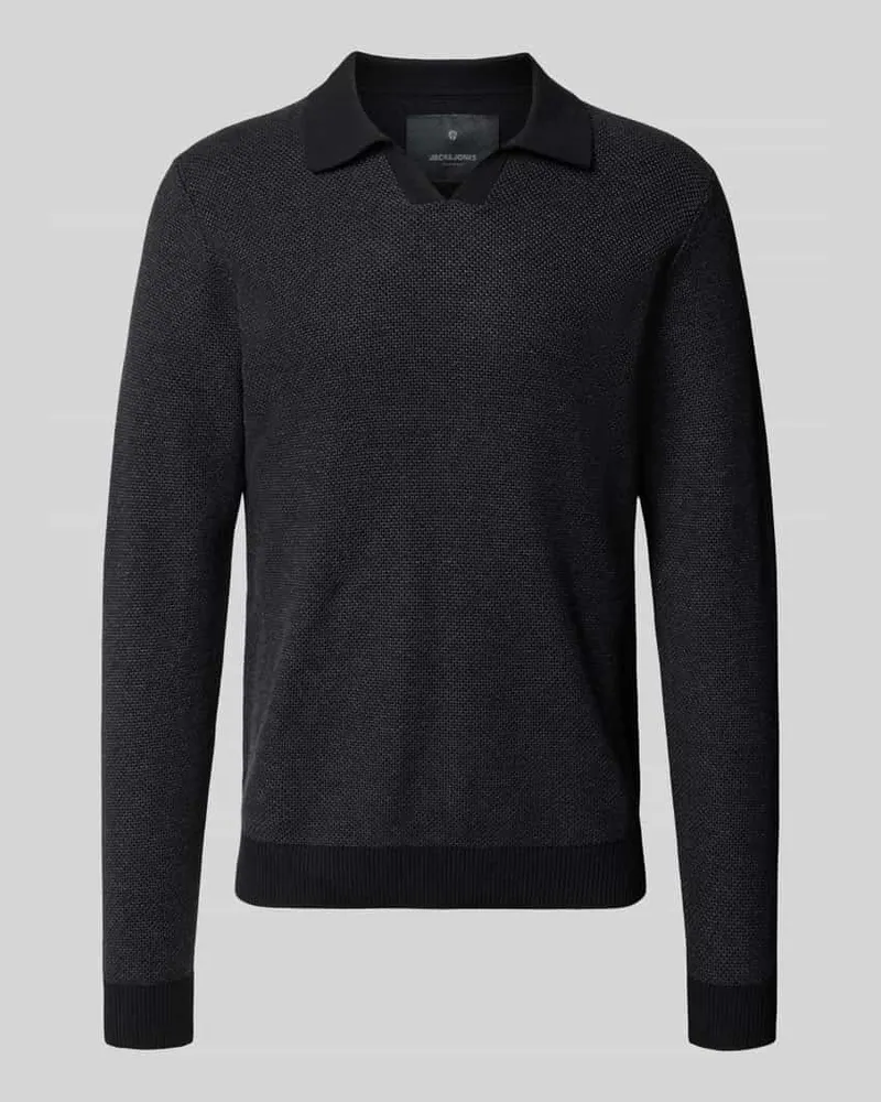 Jack & Jones Strickpullover mit gerippten Abschlüssen Modell 'EASTON 