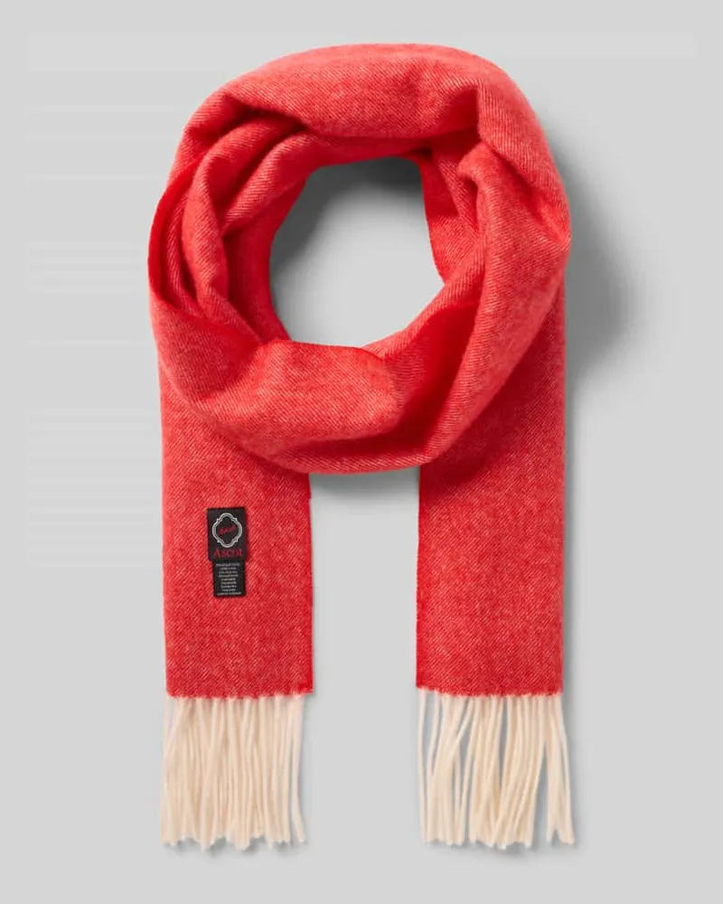 Ascot Schal aus Woll-Kaschmir-Mix Rot