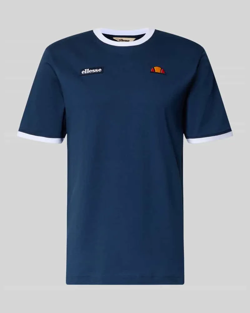 Ellesse T-Shirt im Retro-Look Modell 'RINGETTO Dunkelblau