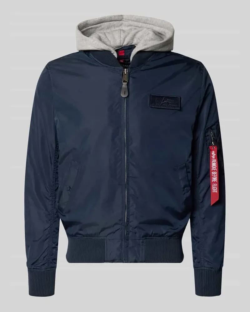 Alpha Industries Blouson mit Logo-Anhänger Modell 'MA-1 TT Dunkelblau