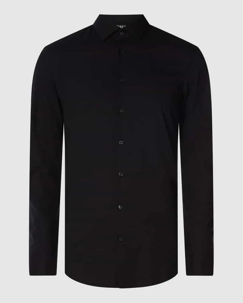 JAKE*S Super Slim Fit Business-Hemd mit Kentkragen 