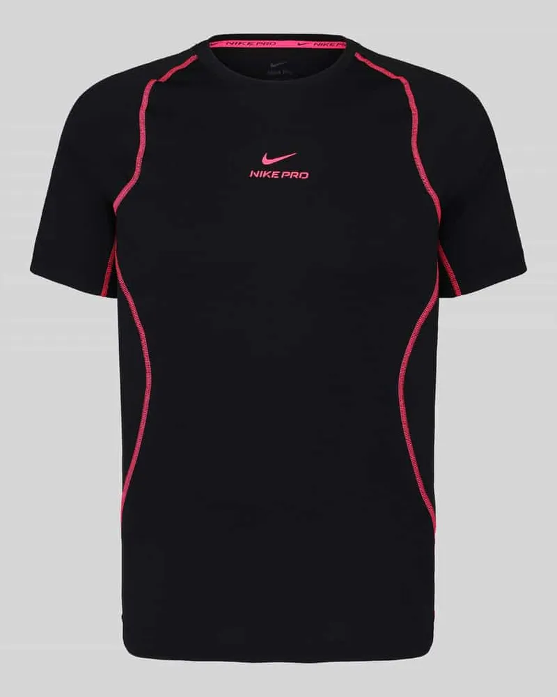 Nike Slim Fit Sport-T-Shirt mit Label-Print Modell 'Pro Black