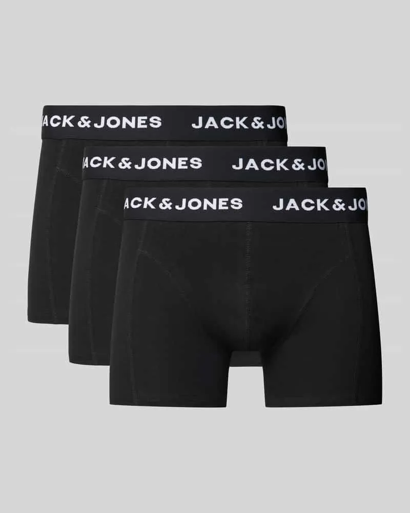 Jack & Jones Trunks mit Label-Bund Modell 'JACANTHONY' im 3er-Pack 