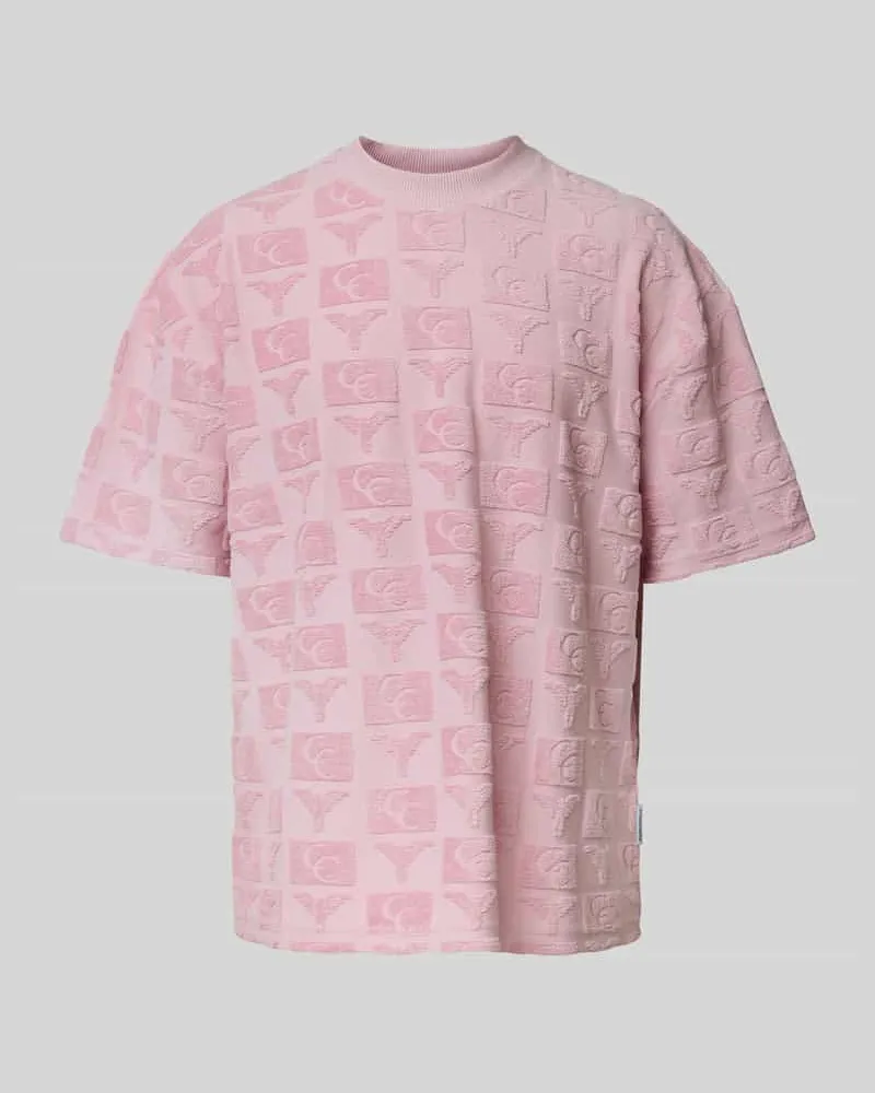 Carlo Colucci Loose Fit T-Shirt mit Stehkragen 