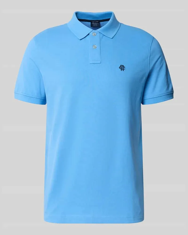 McNeal Slim Fit Poloshirt mit Label-Stitching Sky