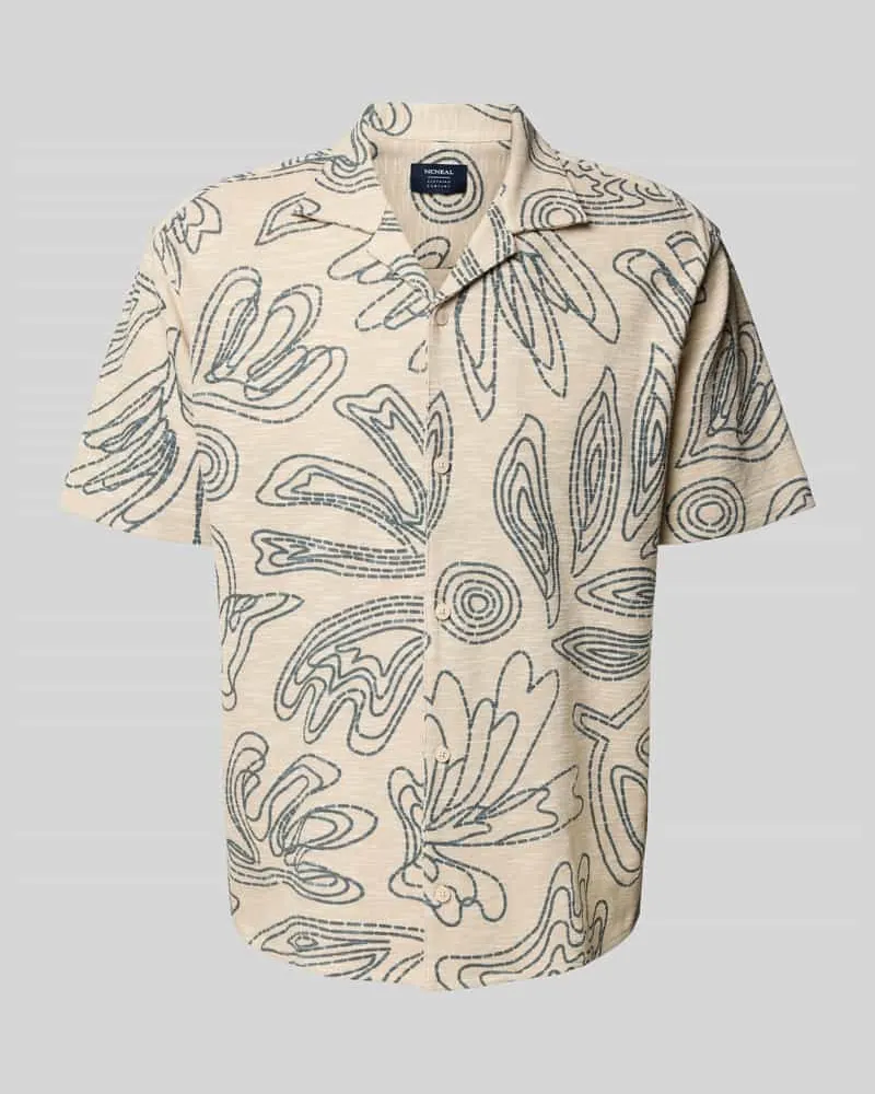 McNeal Freizeithemd mit Knopfleiste Beige