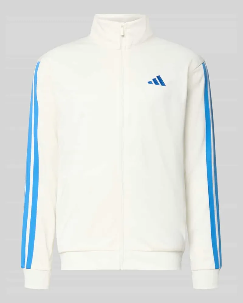 adidas Regular Fit Trainingsjacke mit Stehkragen Offwhite