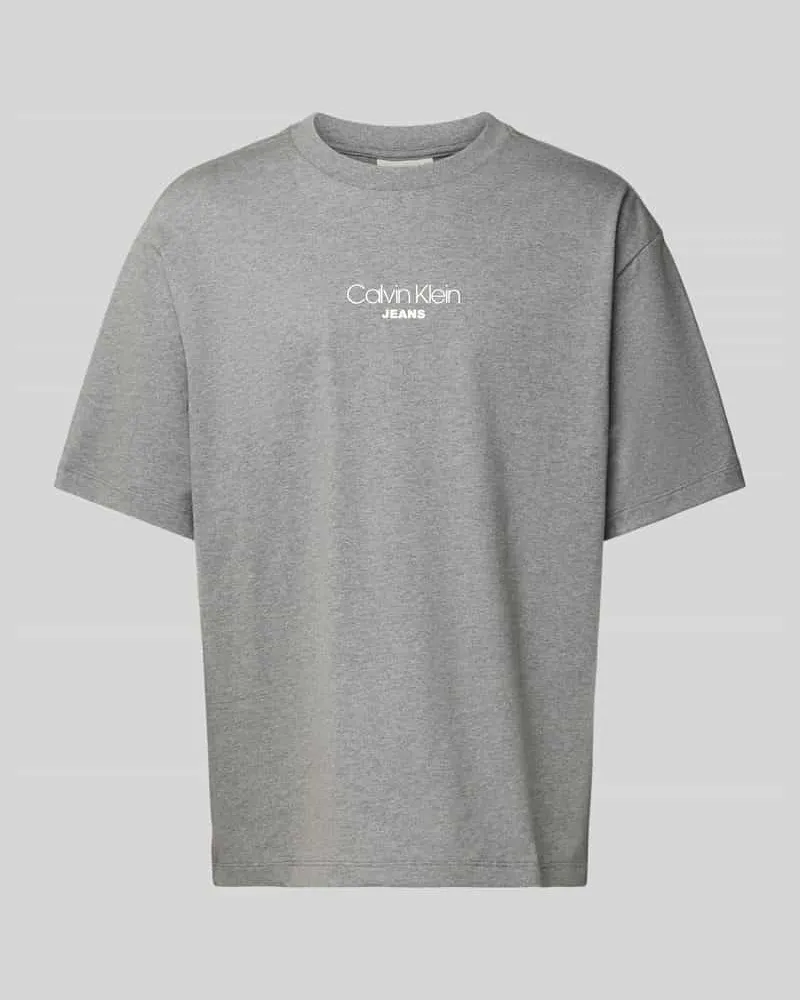 Calvin Klein Relaxed Fit T-Shirt mit Rundhalsausschnitt 