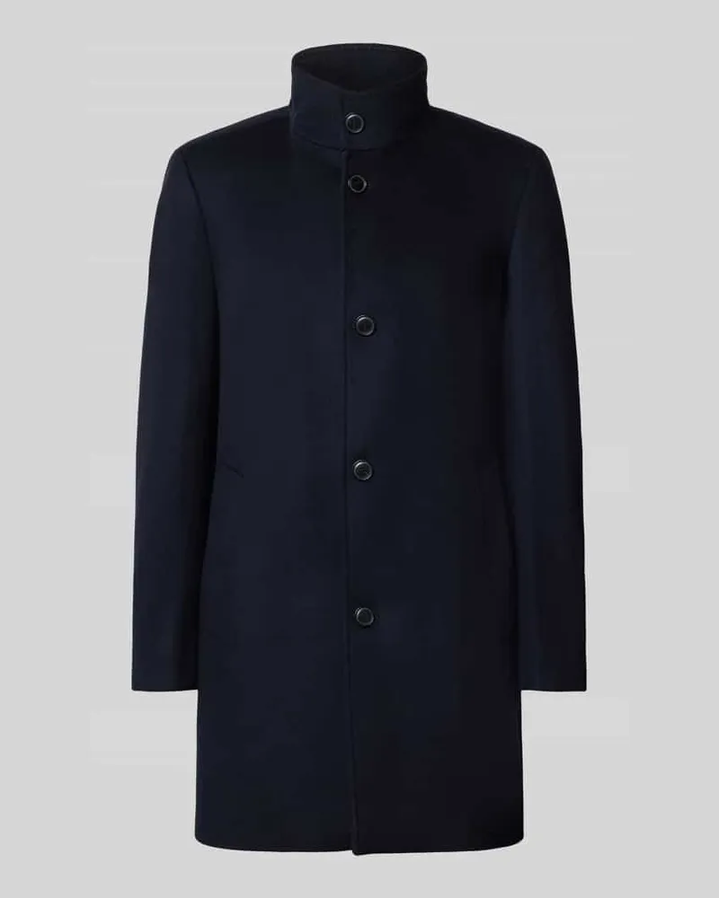 HUGO BOSS Wollmantel mit Kaschmir-Anteil Modell 'H-Hyde-SU-264 Marine