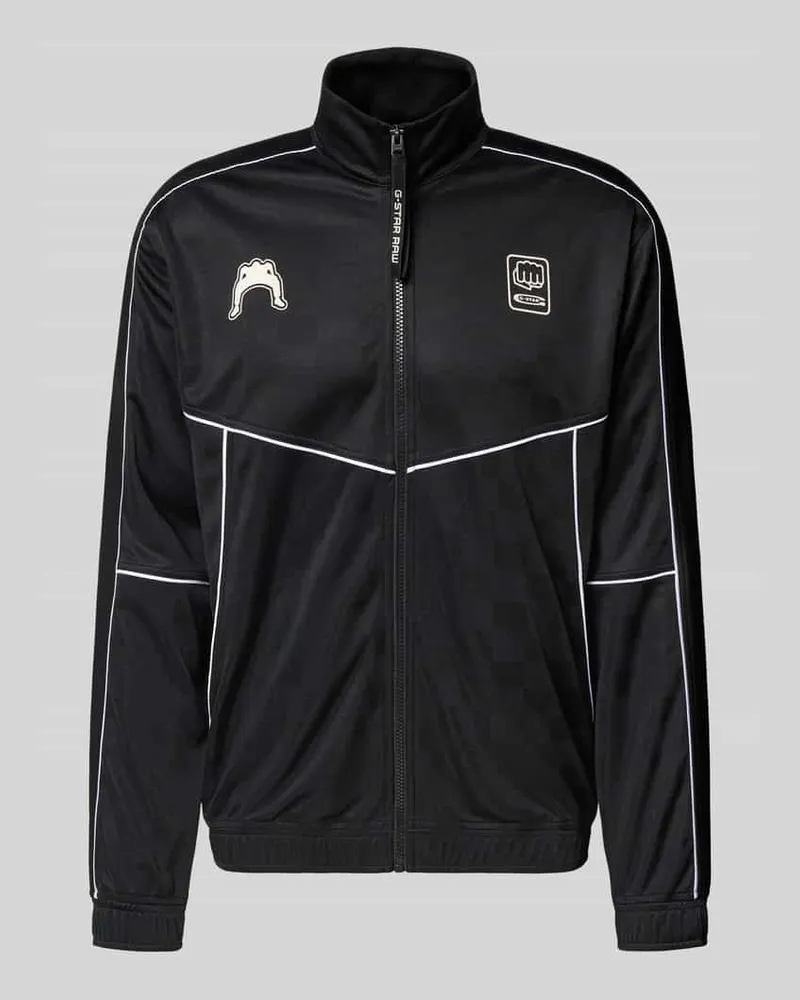 G-STAR RAW Trainingsjacke mit Kontraststreifen Black