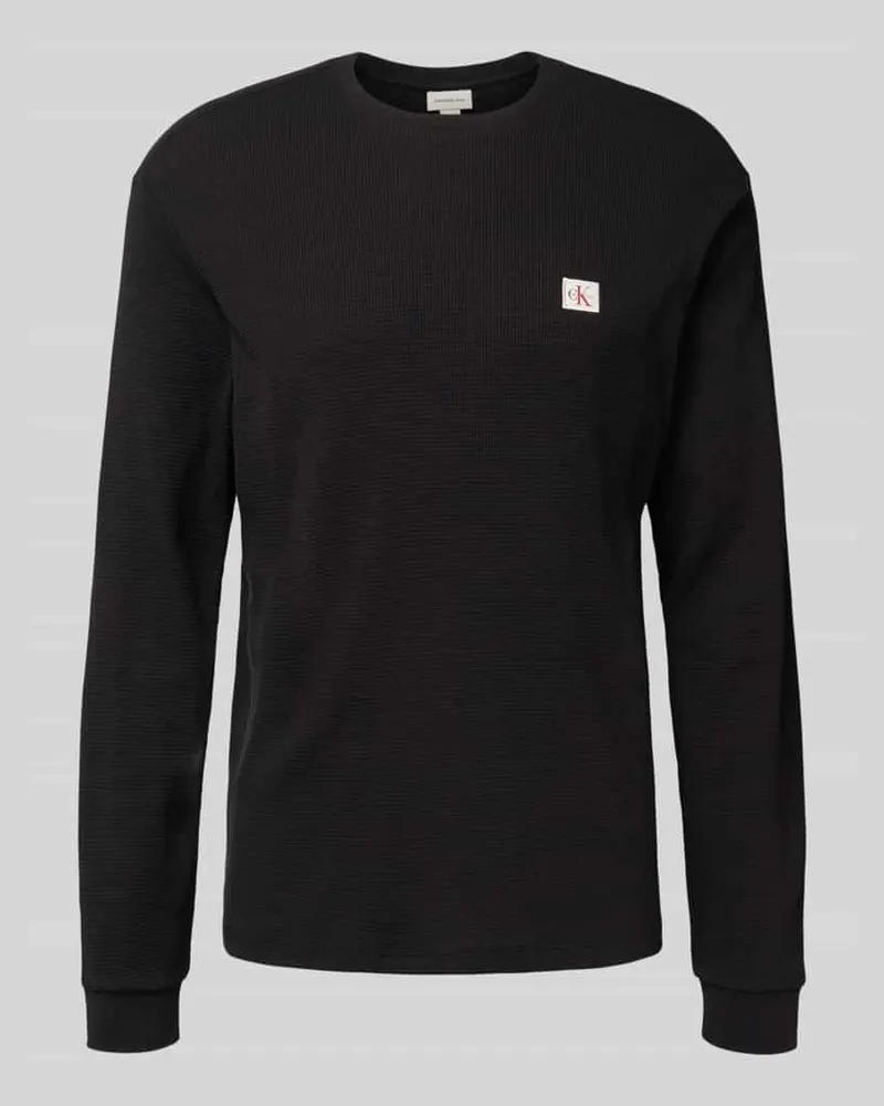 Calvin Klein Longsleeve mit Label-Detail Black