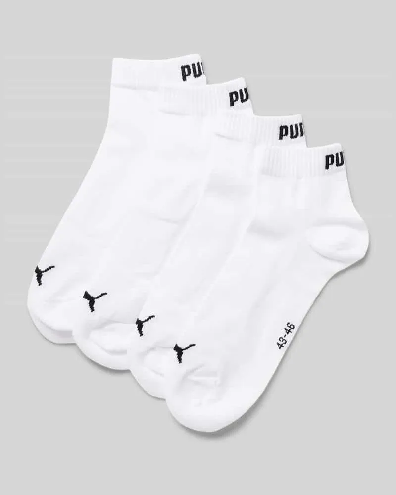 Puma Sneakersocken mit Label-Details im 4er-Pack 