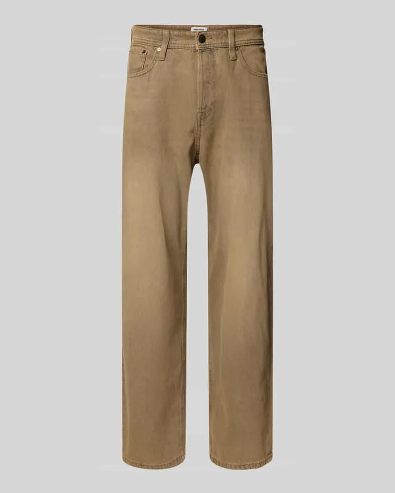 Jack & Jones Baggy Fit Jeans im 5-Pocket-Design Modell 'ALEX 