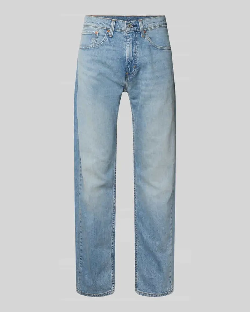 Levi's Regular Fit Jeans im Used-Look Modell '505 Hellblau