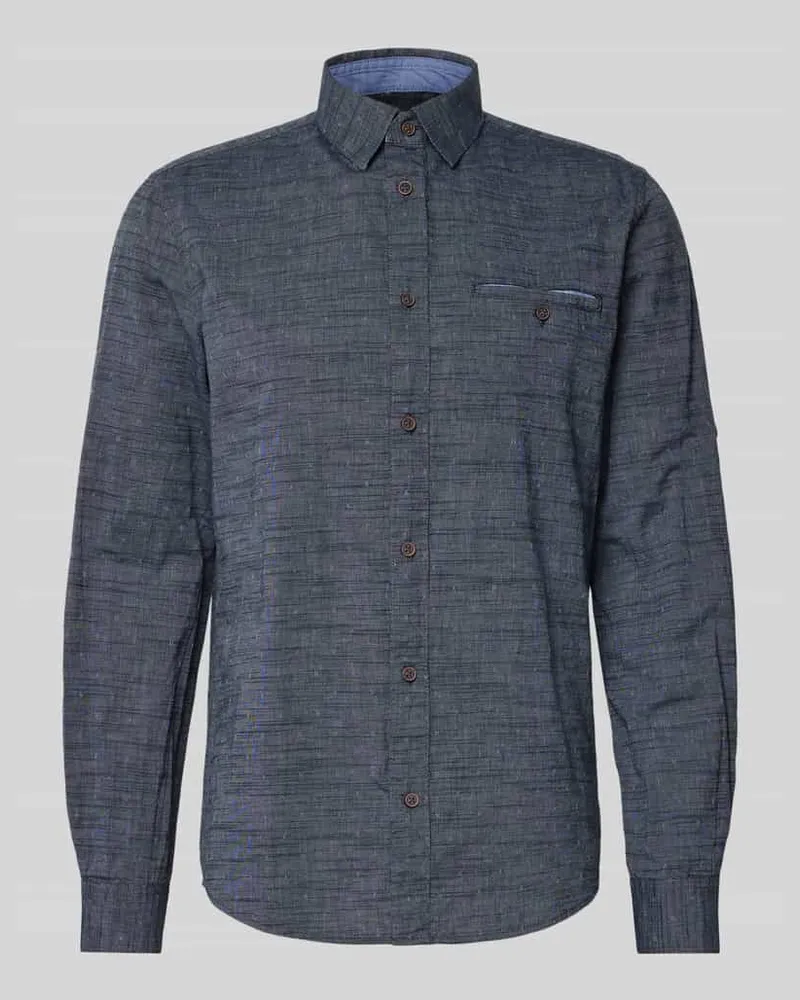 Tom Tailor Regular Fit Freizeithemd aus reiner Baumwolle 
