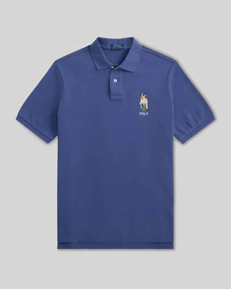 Ralph Lauren Regular Fit Poloshirt aus reiner Baumwolle Marine